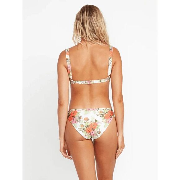 Volcom Desert Blooms Floral Orange Green Triangle Bikini Top Small NWT - Picture 7 of 8